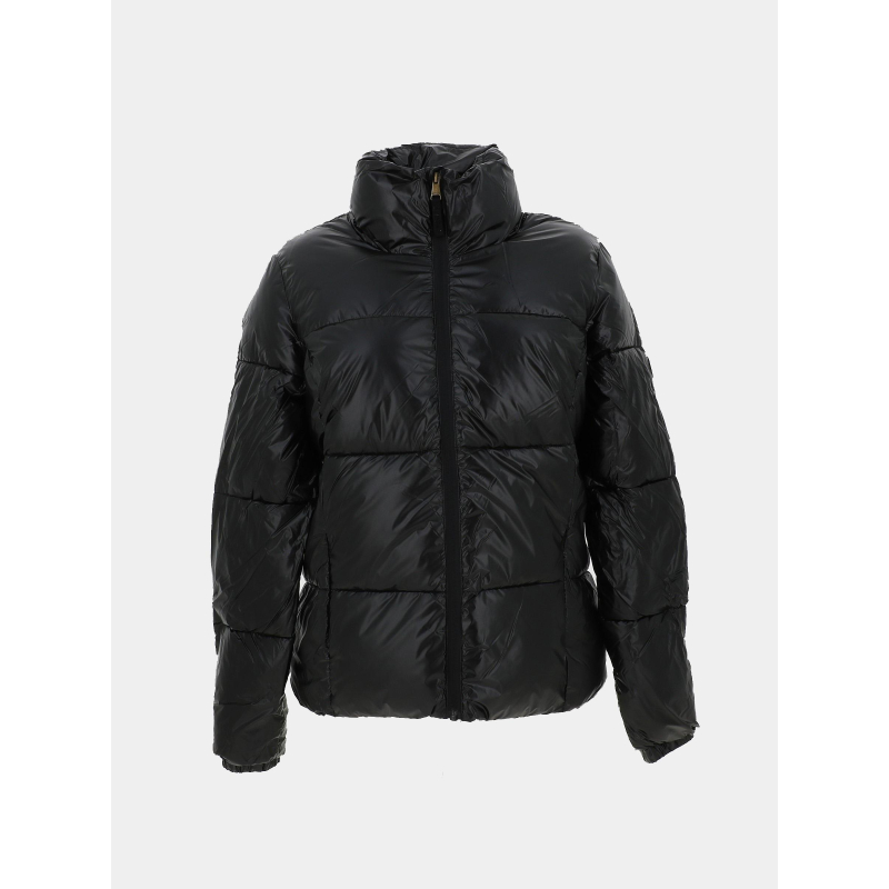 Doudoune courte luce satin noir femme - Happy & So