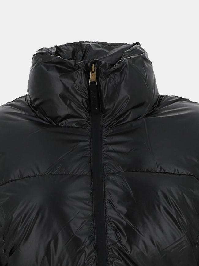 Doudoune courte luce satin noir femme - Happy & So