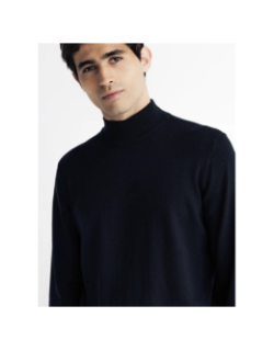 Pull col montant brice noir homme - Izac