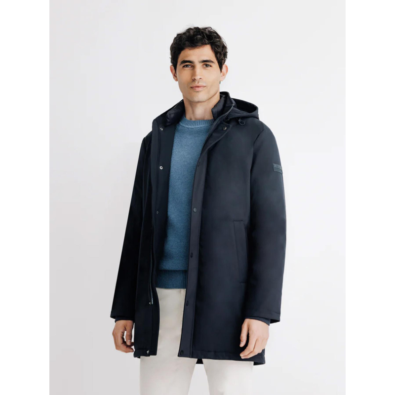 Blouson parka rylice bleu marine homme - Izac