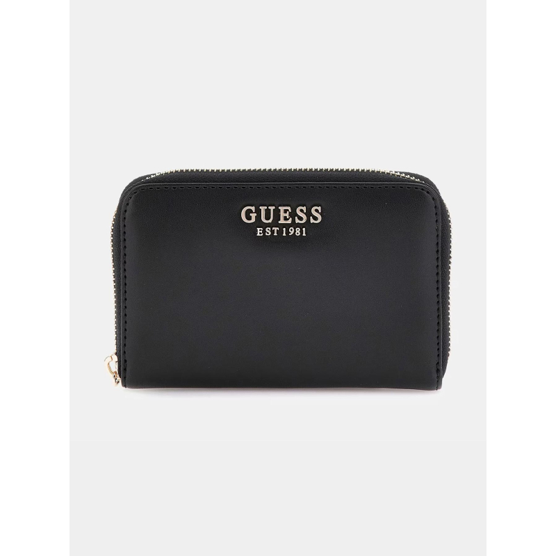 Portefeuille petit compagnon laurel noir femme - Guess