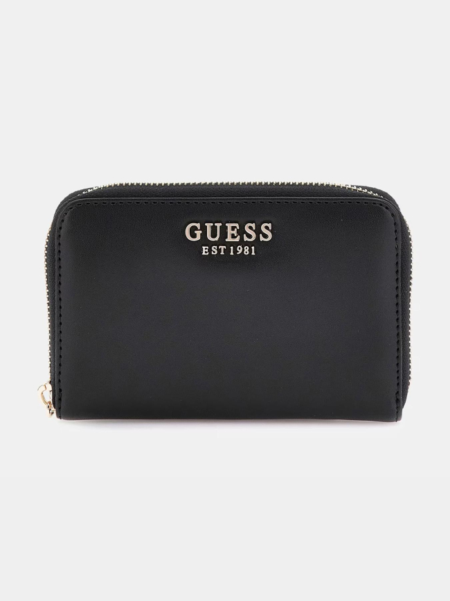 Portefeuille petit compagnon laurel noir femme - Guess