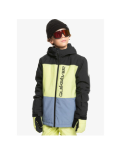 Veste de ski side hit noir vert bleu enfant - Quiksilver