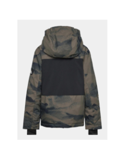 Veste de snowboard side hit marron garçon - Quiksilver