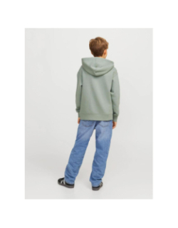 Sweat à capuche star kaki garçon - Jack & Jones