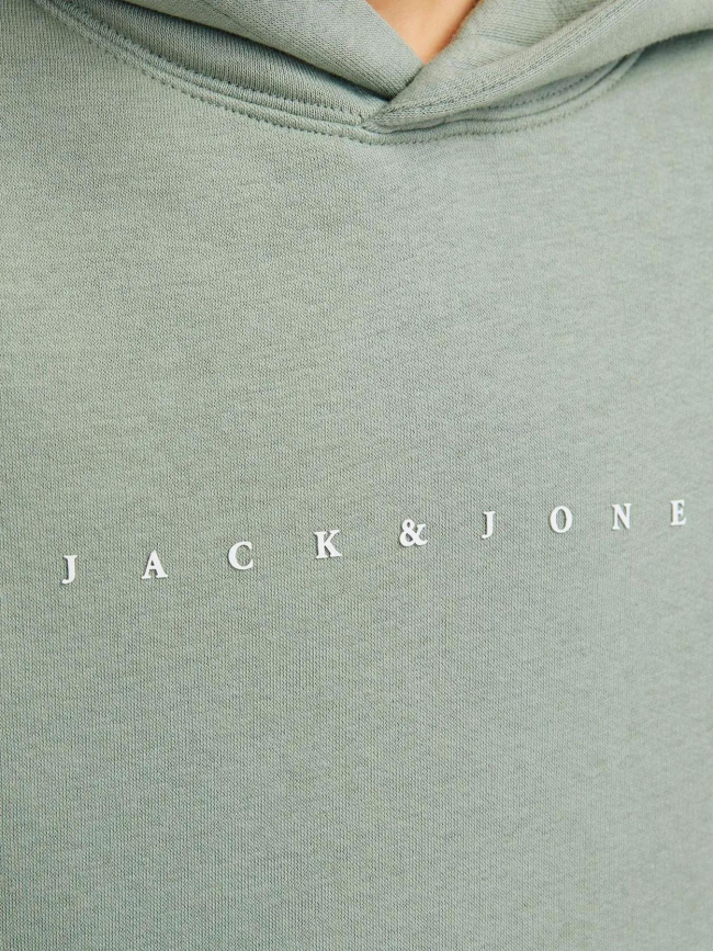 Sweat à capuche star kaki garçon - Jack & Jones