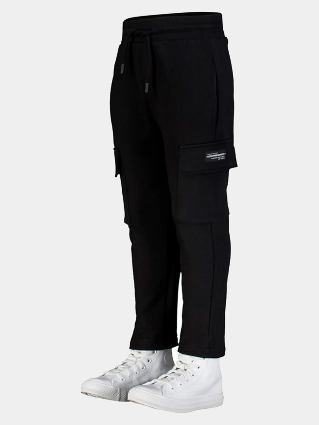 Pantalon jogging cargo bascabo noir garçon - Le Temps Des Cerises