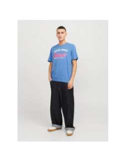 T-shirt logo bleu rose homme - Jack & Jones