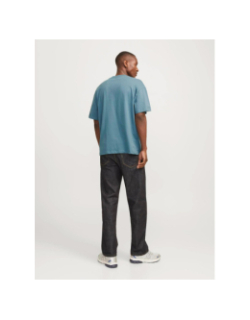 T-shirt uni bradley oceanview bleu homme - Jack & Jones