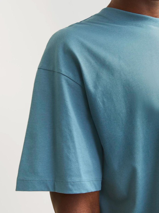 T-shirt uni bradley oceanview bleu homme - Jack & Jones