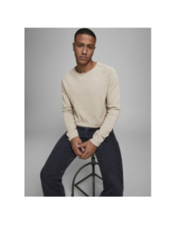 Pull uni hill beige homme - Jack & Jones