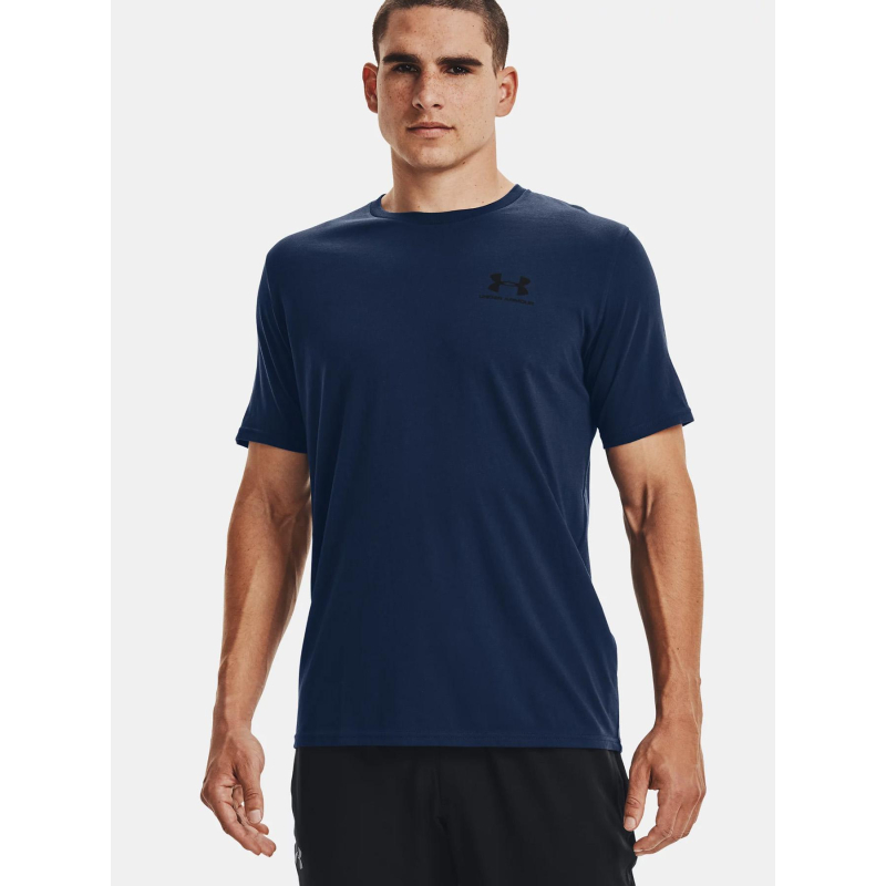 T-shirt mc ua sportstyle bleu marine homme - Under armour