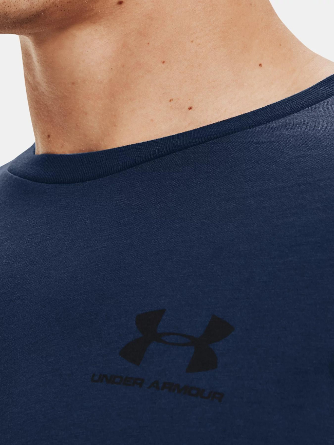 T-shirt mc ua sportstyle bleu marine homme - Under armour