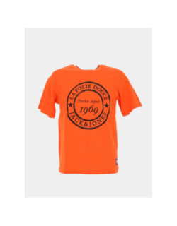 T-shirt la folie douce haze orange homme - Jack & Jones
