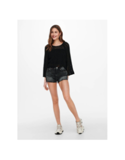 Pull ajouré nola life noir femme - Only