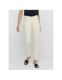 Jean skinny blush mid écru femme - Only