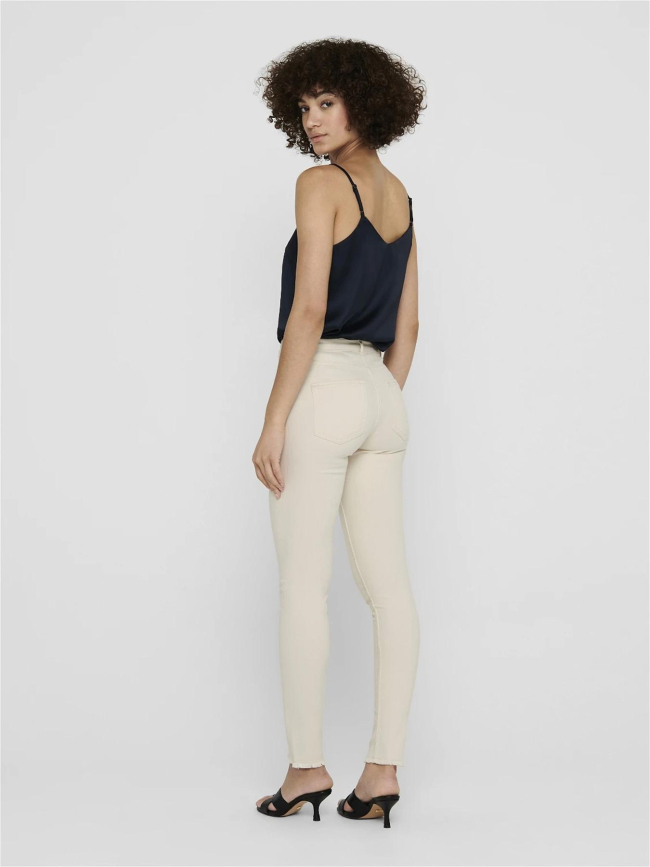 Jean skinny blush mid écru femme - Only