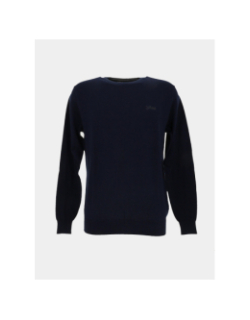 Pull fin ferdinand bleu marine homme - Guess