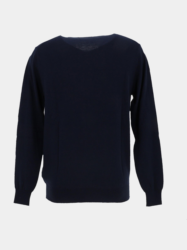 Pull fin ferdinand bleu marine homme - Guess