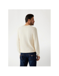 Pull waffle ferdie écru homme - Guess