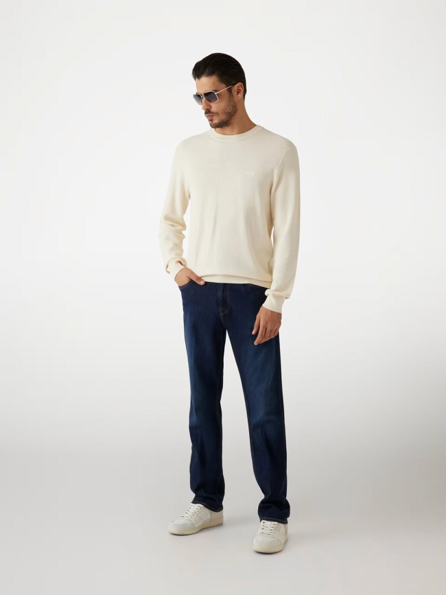 Pull waffle ferdie écru homme - Guess