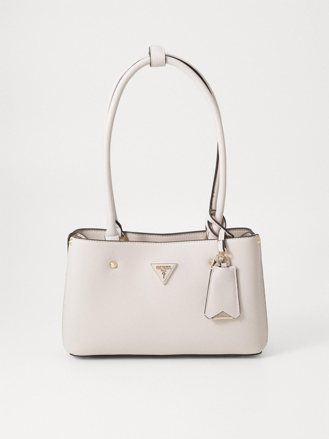 Sac à main meridian shoulder satchel écru femme - Guess