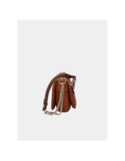 Sac bandoulière mini fedora marron femme - Guess