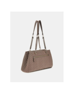 Sac bandoulière matelassé anning marron femme - Guess