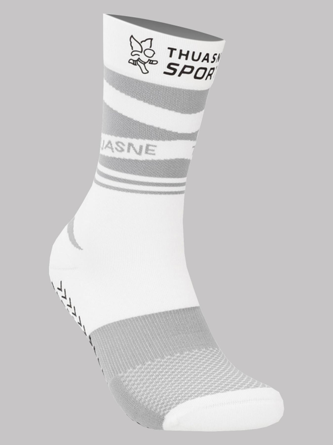Chaussettes de compression performance grip mi-hautes blanc - Thuasne