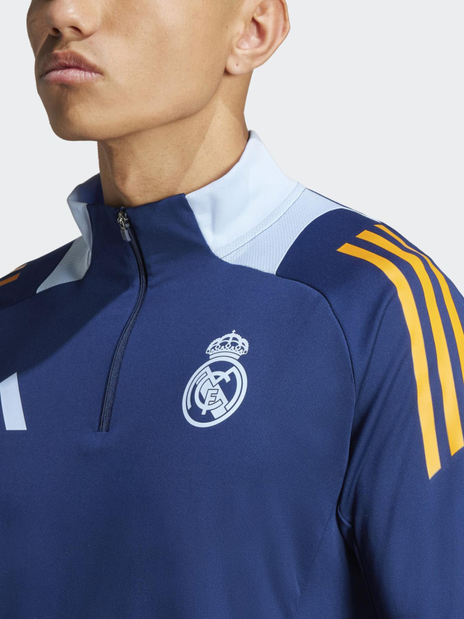 Sweat d'entrainement de football real bleu homme - Adidas