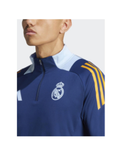 Sweat d'entrainement de football real bleu homme - Adidas