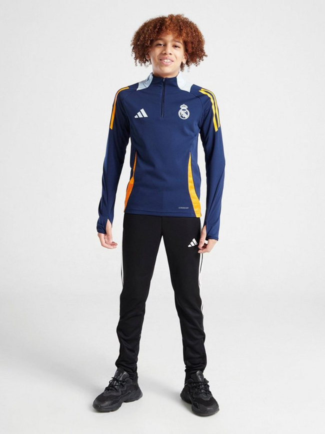 Sweat de football real madrid train bleu orange enfant - Adidas