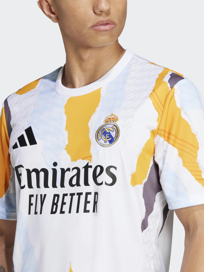 Maillot d'entrainement real madrid 24/25 blanc homme - Adidas