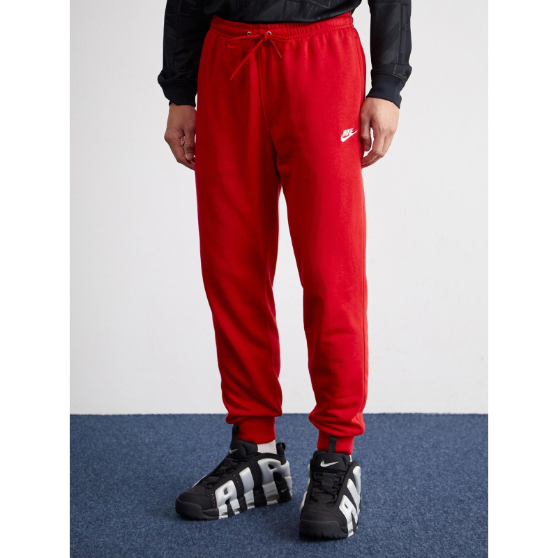 Pantalon jogging club ft jogger rouge homme - Nike