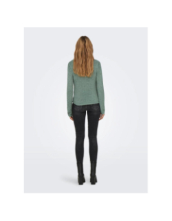 Pull col v geena vert femme - Only