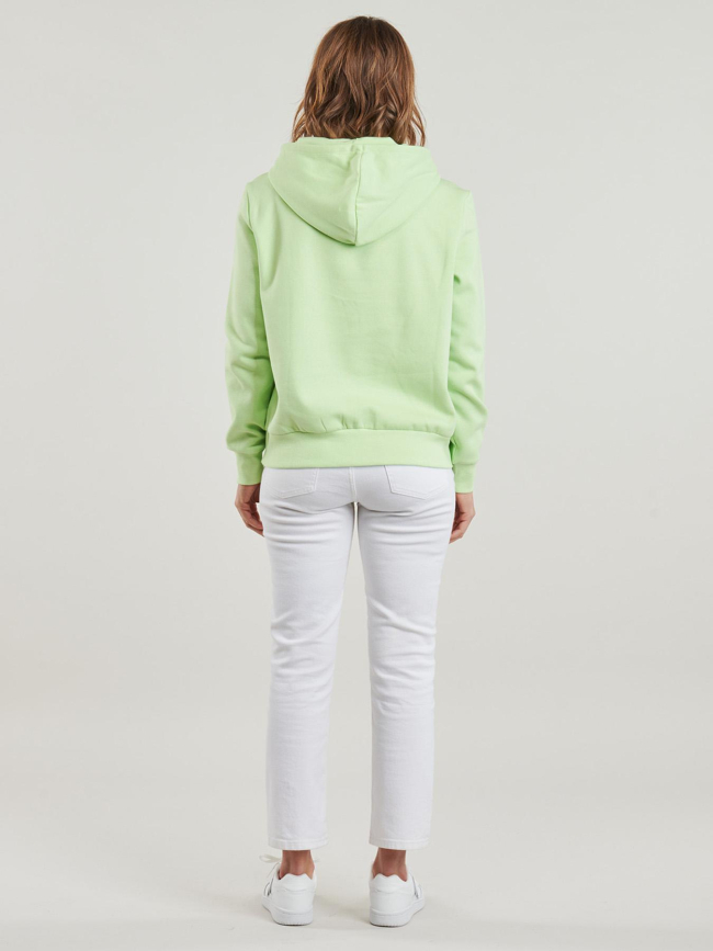 Sweat à capuche noli cœur paradise vert femme - Only
