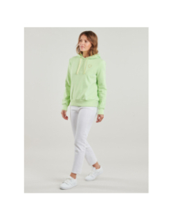 Sweat à capuche noli cœur paradise vert femme - Only