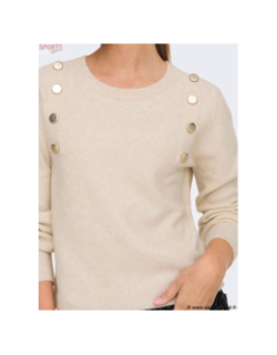 Pull jeanett écru blanc femme - Only