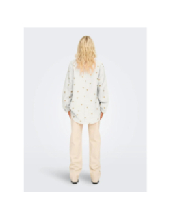 Chemise noella coeur doré blanc femme - Only