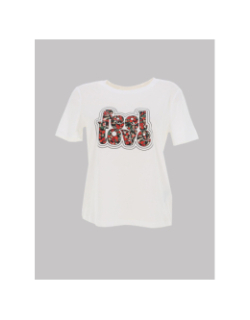 T-shirt emma life blanc femme - Only