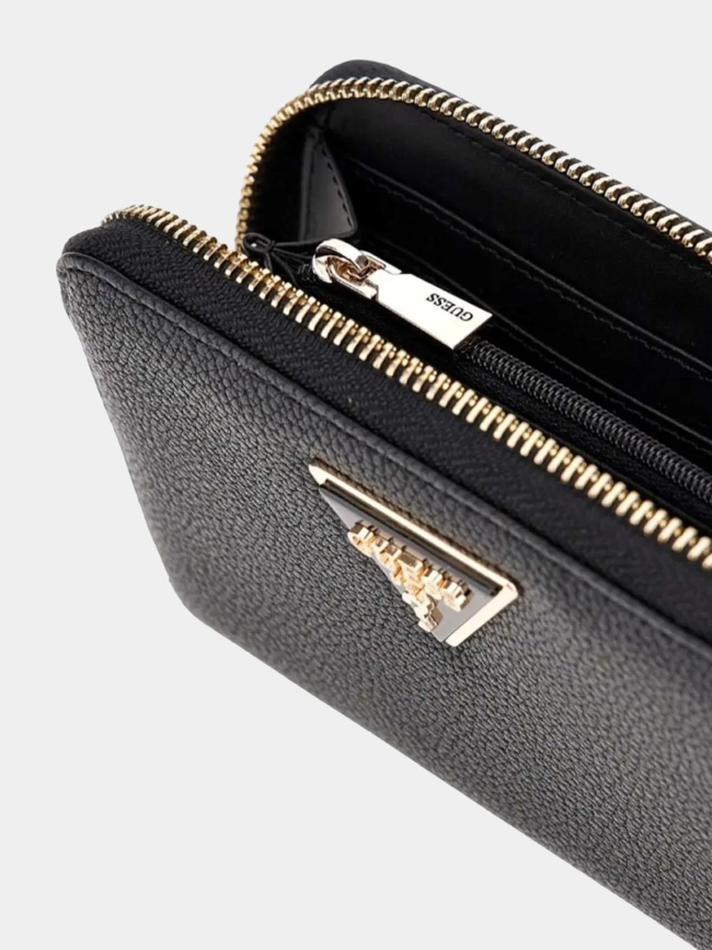 Portefeuille laurel petit compagnon noir femme - Guess