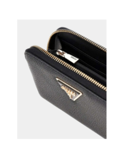 Portefeuille laurel petit compagnon noir femme - Guess