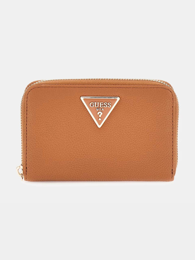 Portefeuille laurel petit compagnon marron femme - Guess