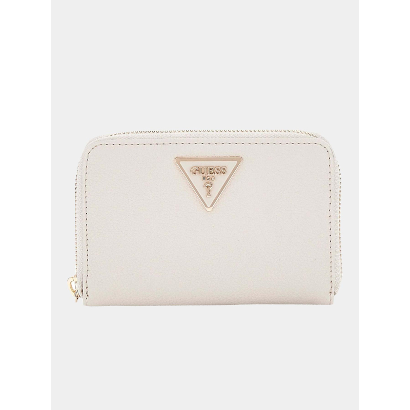 Portefeuille laurel medium beige femme - Guess