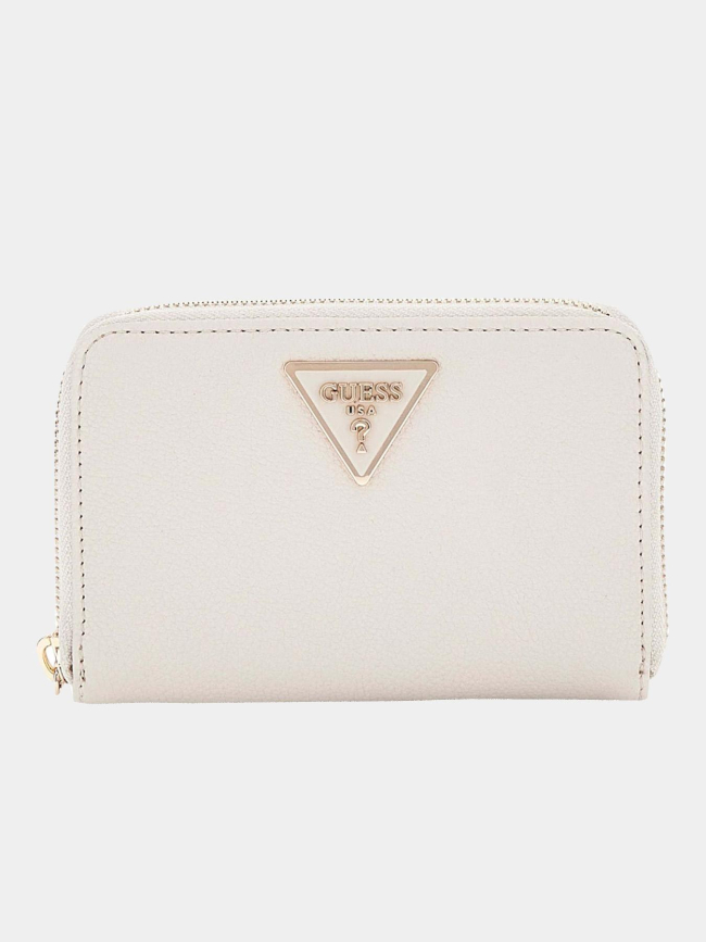 Portefeuille laurel medium beige femme - Guess