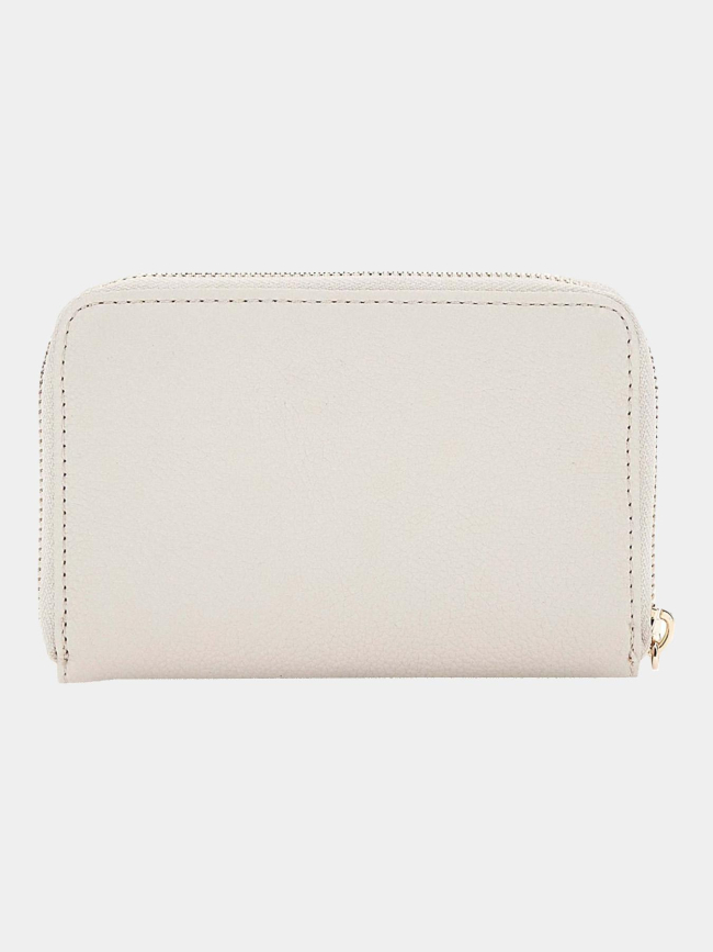 Portefeuille laurel medium beige femme - Guess
