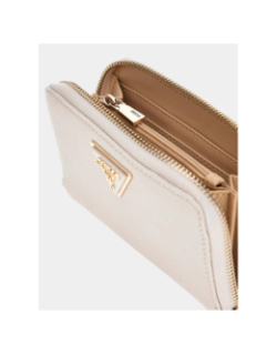 Portefeuille laurel medium beige femme - Guess