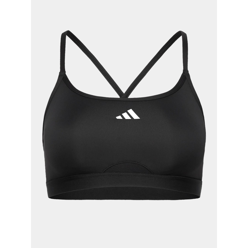 Brassières de sport 3 bandes aeroreact noir femme - Adidas
