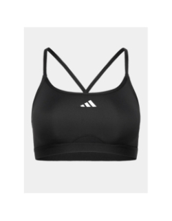 Brassières de sport 3 bandes aeroreact noir femme - Adidas