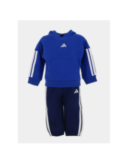 Ensemble sweat à capuche jogging 3S bleu enfant - Adidas